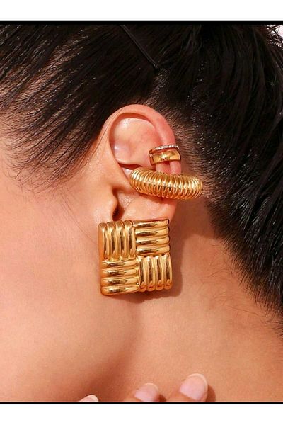 Eva Rose Vintage Hailey Bieber Series - VIP Brass Earrings