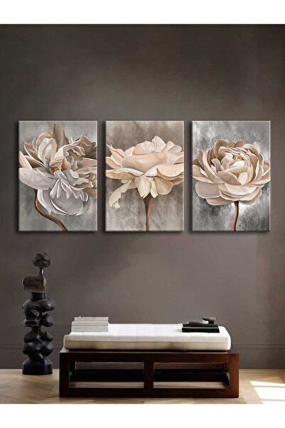 Voovart Kanvas Duvar Tablosu 3'lü Canvas Tablo Seti - VOOV4218