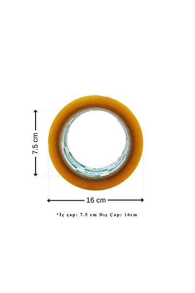 Nuga Bant Single 1 Piece Nougat Transparent Duct Tape 45 Mm * 100 Meters 38 Micron Acrylic (1PCS)