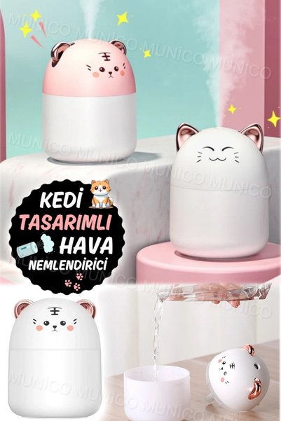 Munico Gece Lambası & Hava Nemlendirici Çocuk Odası Nem Çocuklar İçin Hediyelik Hava Nemlendirici