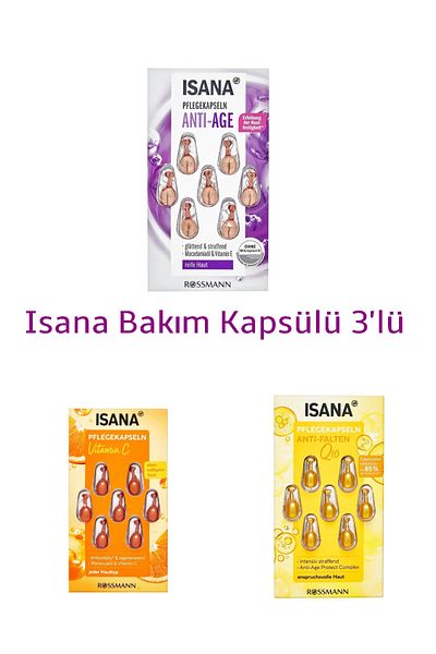 ISANA Anti Age-Q10- Vitamin C Care Capsule Set of 3