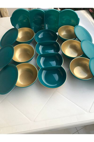 Tupperware وعاء ووعاء للوجبات الخفيفة من Berrak مكون من 6 قطع مع غطاء