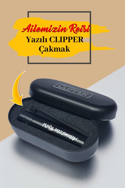 hediyemen Babalar Günü hediyesi Bizim süper babamız yazılı Clipper çakma