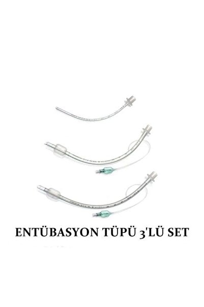 TıpKimSan Entübasyon Tüpü 3'Lü Set Endotrakeal Tüp Balonlu
