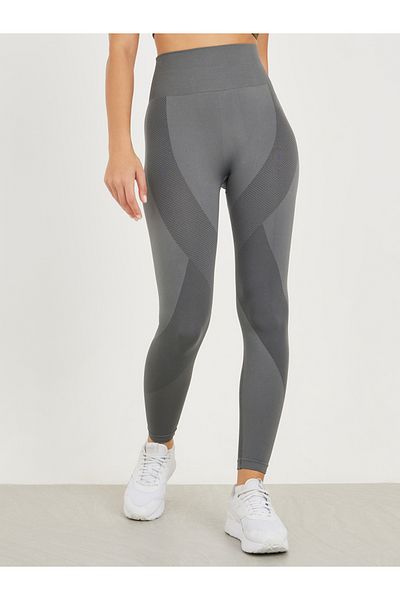Styli Seamless Broad Waist Tonal Textured Leggings