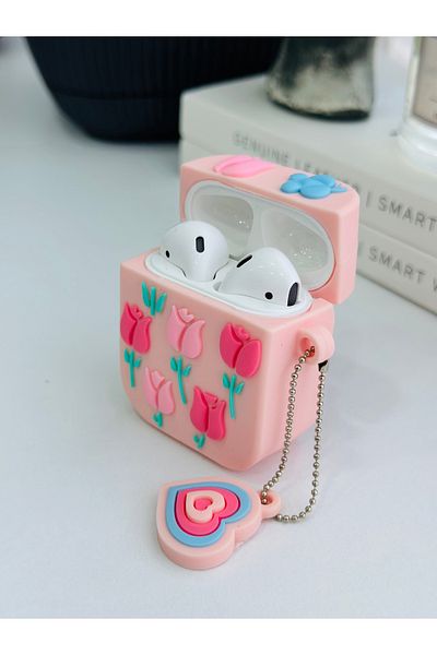 Go Aksesuar Airpods 1st and 2ndGeneration Compatible - Thick Silicone Case with Toy Design