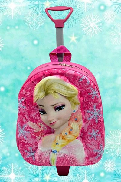 Tezzgelsin Rucsac cu imprimeu color Eva pentru fete - creșă cu racletă și roți în relief
