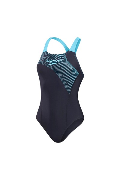SPEEDO Navy and Blue Medley Women's Swimsuit