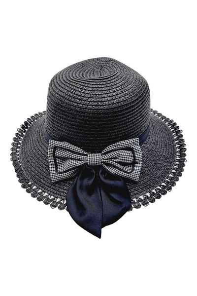 Mood Agenda Summer Straw Women's Hat - Bow Detailed