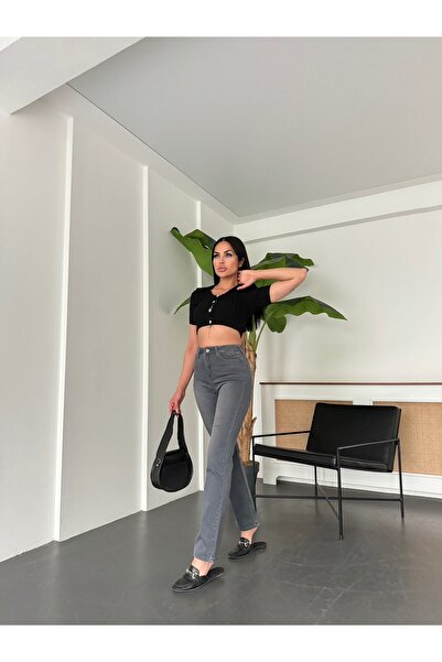 AREF JEANS بنطلون جينز نسائي بأرجل أنبوبية