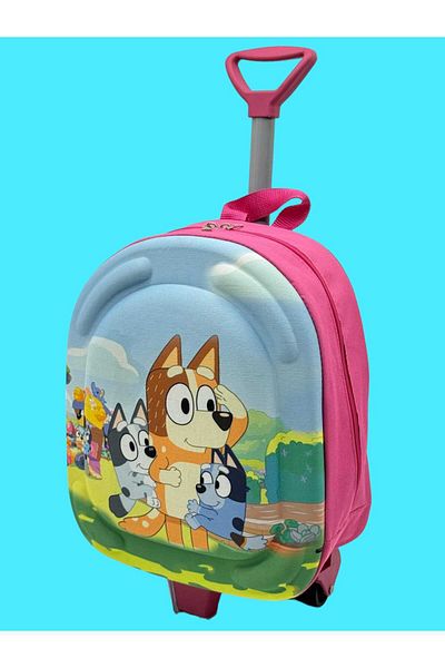 Tezzgelsin Rucsac cu imprimeu color Eva pentru fete - creșă cu racletă și roți în relief