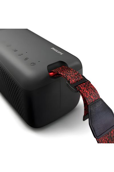 Philips TAS7807B/00 Difuzor portabil Bluetooth pentru exterior, rezistent la praf și apă, cu Powerbank, negru