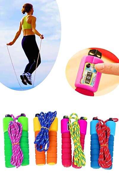 LRS STORE Sayaçlı Atlama Ipi Çocuklar Ve Yetişkinler Için 2,5 mt Uzunluk Ayar...
