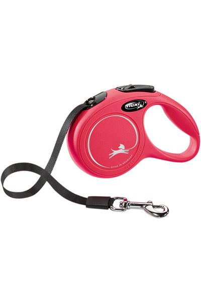 Flexi New Classic M Size Strip Collar Medium 5 Meters Automatic Striped Dog Extension Max 25kg