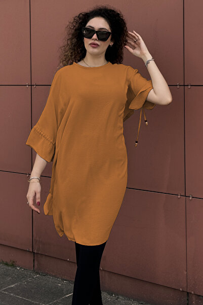 QLAY oversized Γυναικείο τουνίκ - Πλαϊνό άνοιγμα , Μισό μανίκι