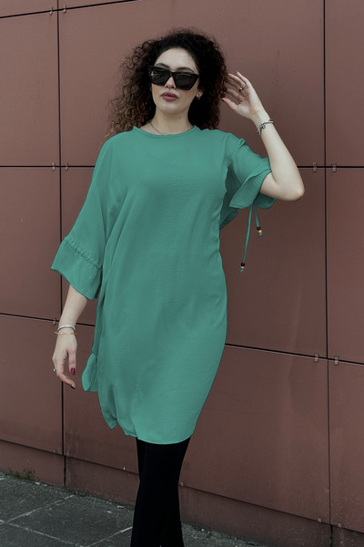 QLAY oversized Γυναικείο τουνίκ - Πλαϊνό άνοιγμα , Μισό μανίκι