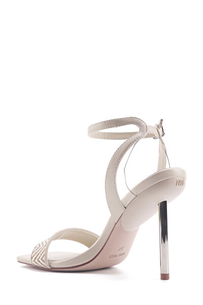 Nine West Aliva2 4Fx Beige Women's Heeled Sandals