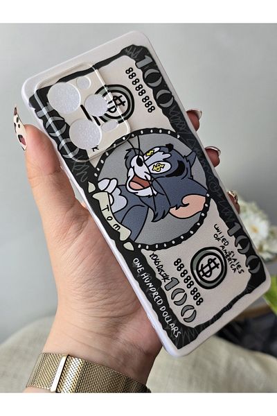SUPER FRAME حافظة هاتف شفافة مطبوعة متوافقة مع هاتف Xiaomi Redmi Note 12 PRO 5G