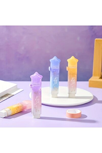 Meyra Accessories 1 Adet yıldız patili silgi Rengarenk Baskılı Renkli Hareket...