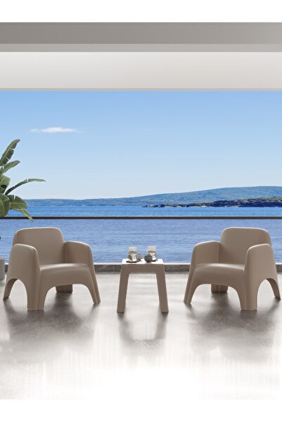 Modalife Şile Pratik Bahçe, Balkon, Teras Oturma Takımı 1-1-Sehpa Bahçe Takım...