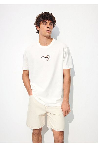 Mavi White Printed T-Shirt - Loose Fit0612345-80194