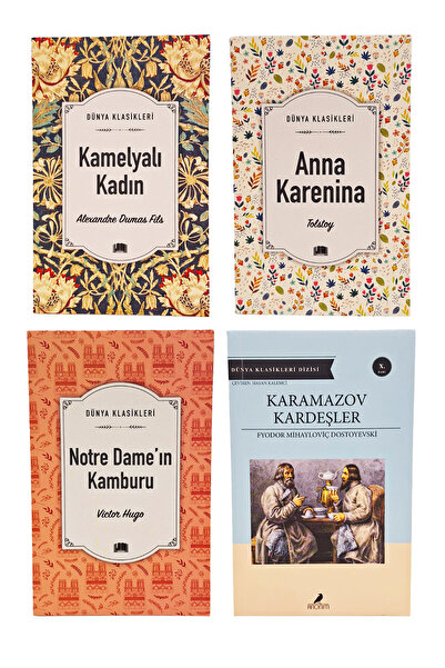 Ema Genç Dünya Klasikleri Anna Karenina-Notre Dame-Karamazov Kardeşler-Kamely...