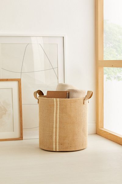 Ocean Home Textile 30x31 Ютов органайзер за играчки за детска стая - Сгъваем органайзер за кошница за съхранение