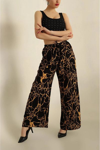 Butik Lena Patterned Woven Viscose Trousers