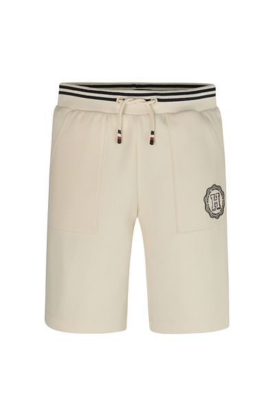 Tommy Hilfiger Normal Waist Regular Beige Men's Shorts Monotype Arch H Seal Sweatshorts