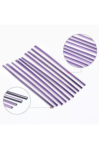 Autowise Car Interior Air Conditioner Grille Plug-in Air Conditioner Decoration Plug-in Vent Colorful Slat Purple