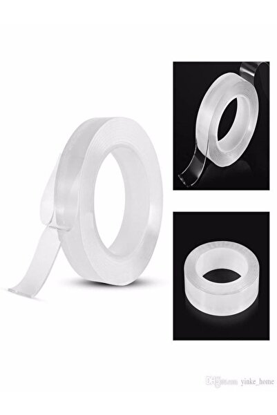 mrtbilisim Yeniden Yapışabilen Çok Amaçlı Nano Çift Taraflı Şeffaf Yapışkan B...