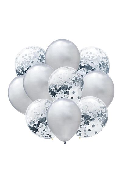 Parti Adresi Flake Confetti Silver