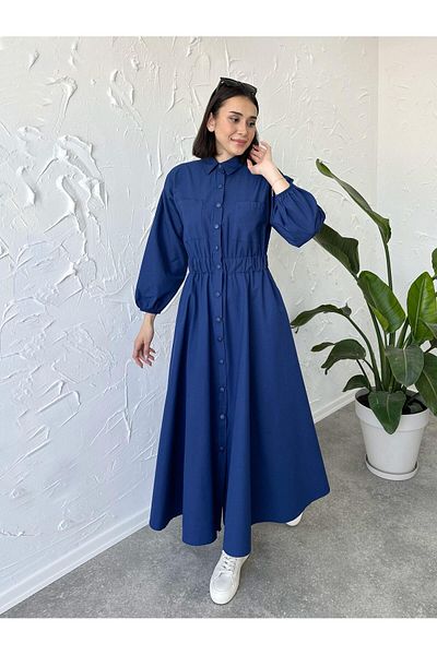 Poliyance Rochie Romola albastră