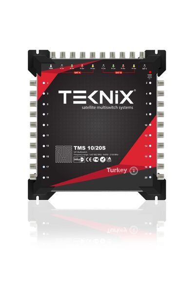 Teknolıne 10x20 Sonlu Uydu Dağıtım Santrali Multiswitch