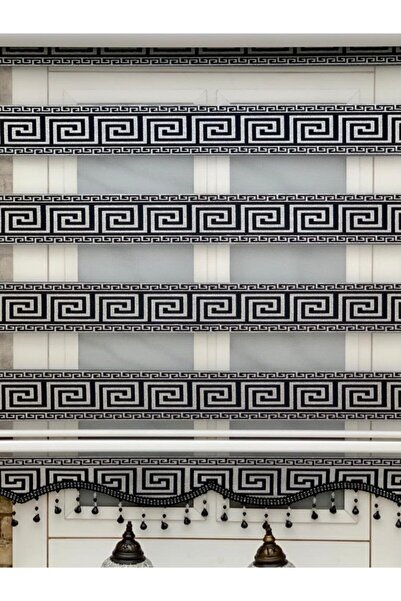 YAZAR HOME Yeni Sezon 1. Kalite Boncuklu Zebra Stor Perde