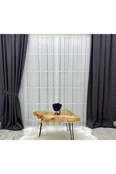 YAZAR HOME 1. Kalite Renkli Fon Perde 1 Takım 2 Adet