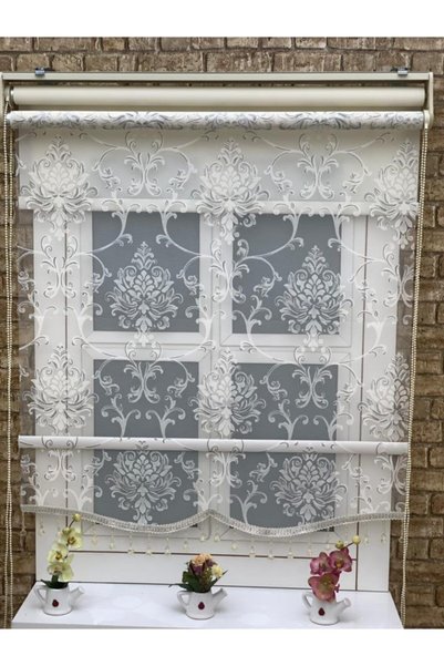 YAZAR HOME Yeni Sezon 1. Kalite Boncuklu Çift Mekanizmalı Zebra Stor Perde - 3542