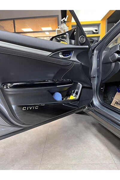 OLED GARAJ Honda Civic 2016-2021 Fc5 Kapı İç Koruma Kaplama Titanyum Siyah