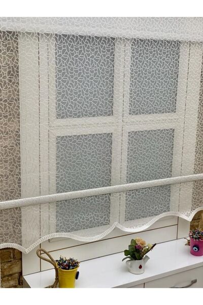 YAZAR HOME Yeni Sezon 1. Kalite Etekli Çift Mekanizmalı Zebra Stor Perde - 3569