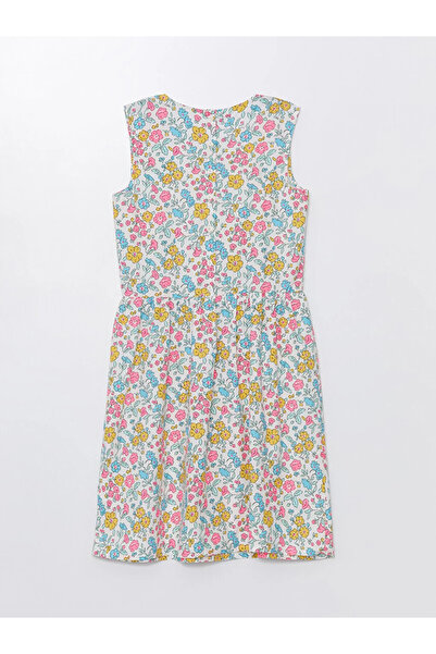 LC Waikiki LCW Kids Girl's Patterned Crew Neck Dress - L C M WAIKINAİ