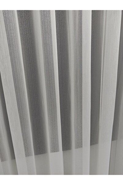 YAZAR HOME Modern Eteği Kurşunlu Pileli Tül Perde