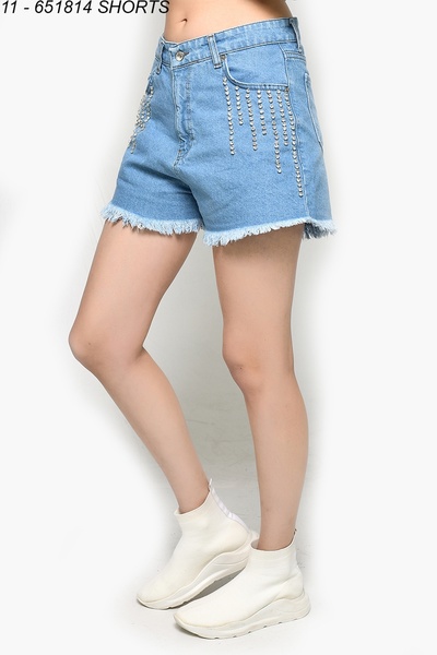 DQMANE Taş İşlemeli Şort