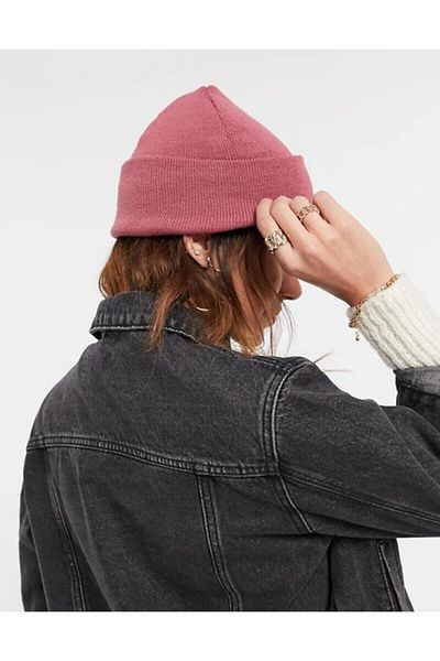 Ritagarcia Unisex Winter Rose Fold Beanie