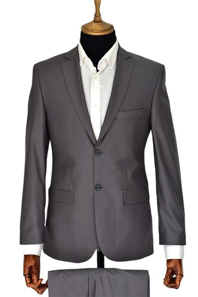 BAGLAN Men's Gray Classic Suit - SO-932-935-06