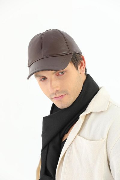 Ritagarcia Pălărie reglabilă unisex din piele naturală