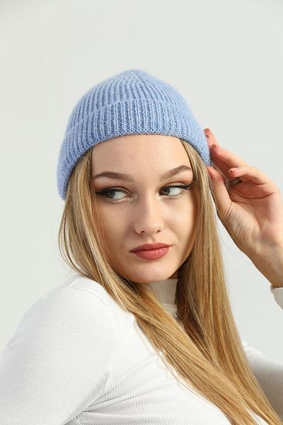 Ritagarcia Beretă Retro Lână Albastră