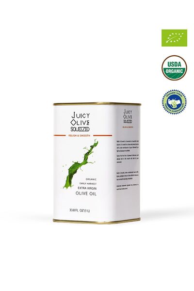 JUICY OLIVE SQUEEZED Relish & Smooth Organik Erken Hasat Natürel Sızma Zeytin...