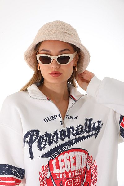 Ritagarcia Teddy Bucket Beige Hat