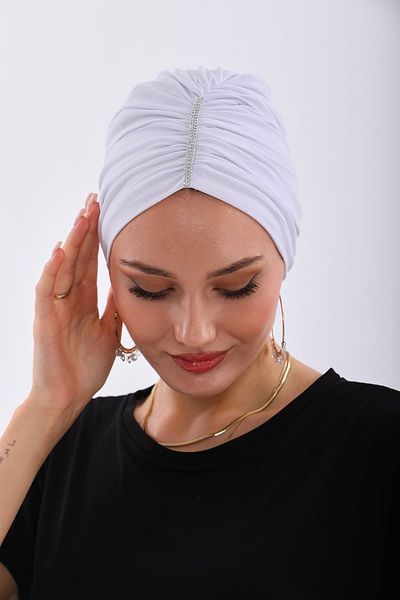 Ritagarcia Gathered Jewelled Bonnet