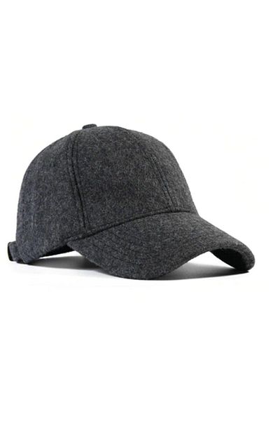Ritagarcia Unisex Gray Stamp Fabric Winter Cap Hat